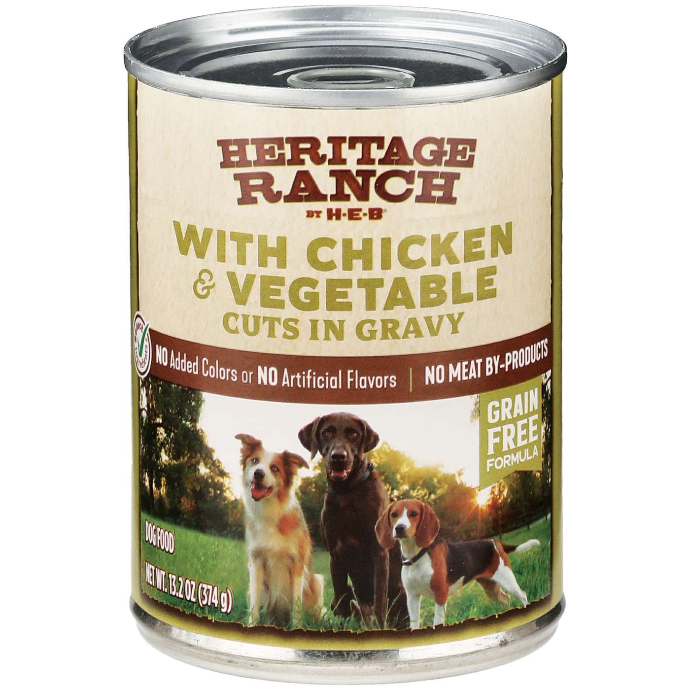 Heritage Ranch by H-E-B Grain-Free Canned Wet Dog Food Variety Pack - Beef or Chicken with Vegetables; image 3 of 4
