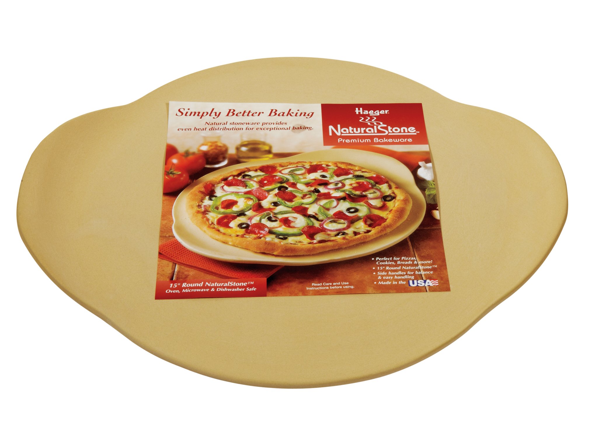 Haeger 15 Inch Round Pizza Stone Shop Pans & Dishes at HEB
