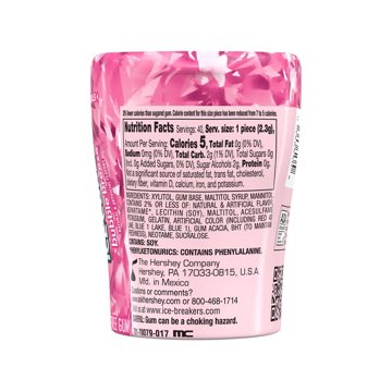 Ice Breakers Ice Cubes Bubble Breeze Sugar Free Chewing Gum, 40 pc