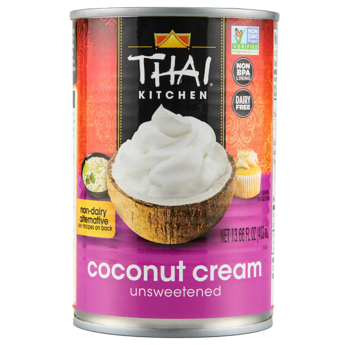 Thai Kitchen Gluten Free Unsweetened Coconut Cream; image 1 of 6