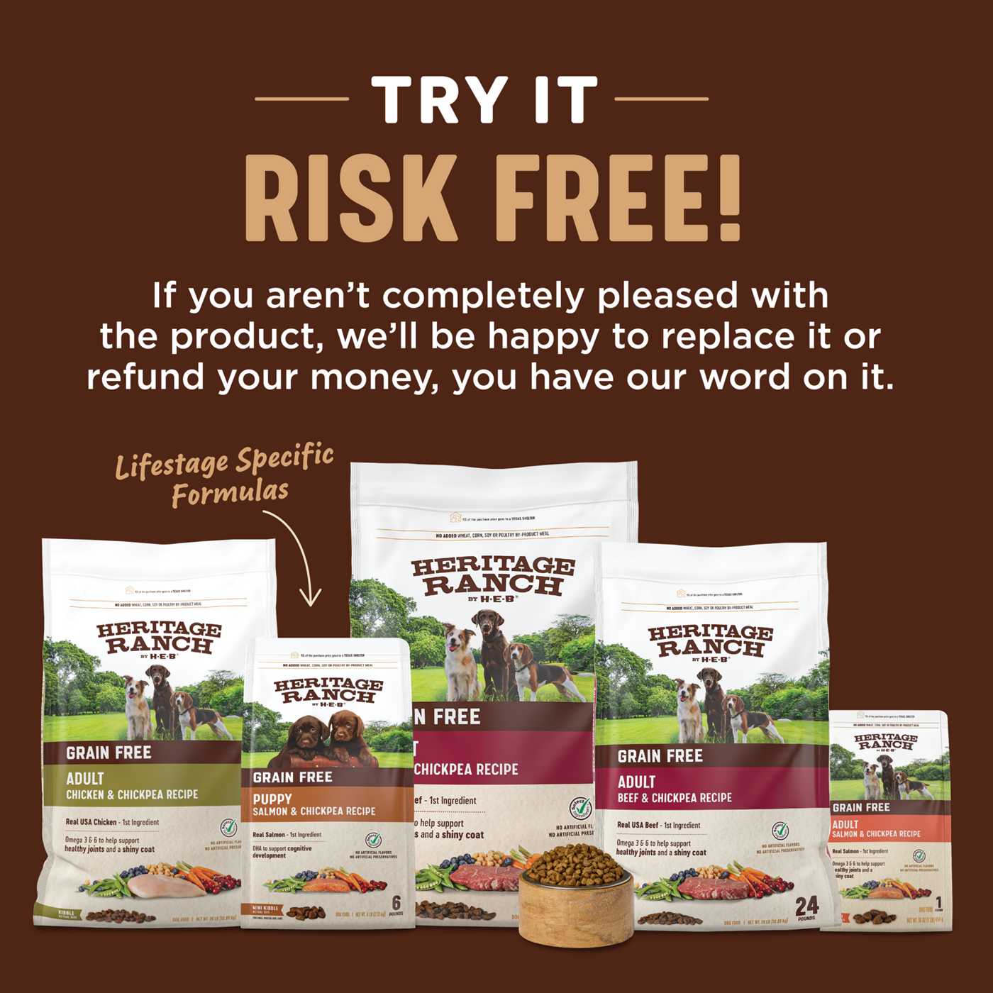 Heritage Ranch by H-E-B Adult Grain-Free Dry Dog Food - Chicken & Chickpea; image 7 of 7