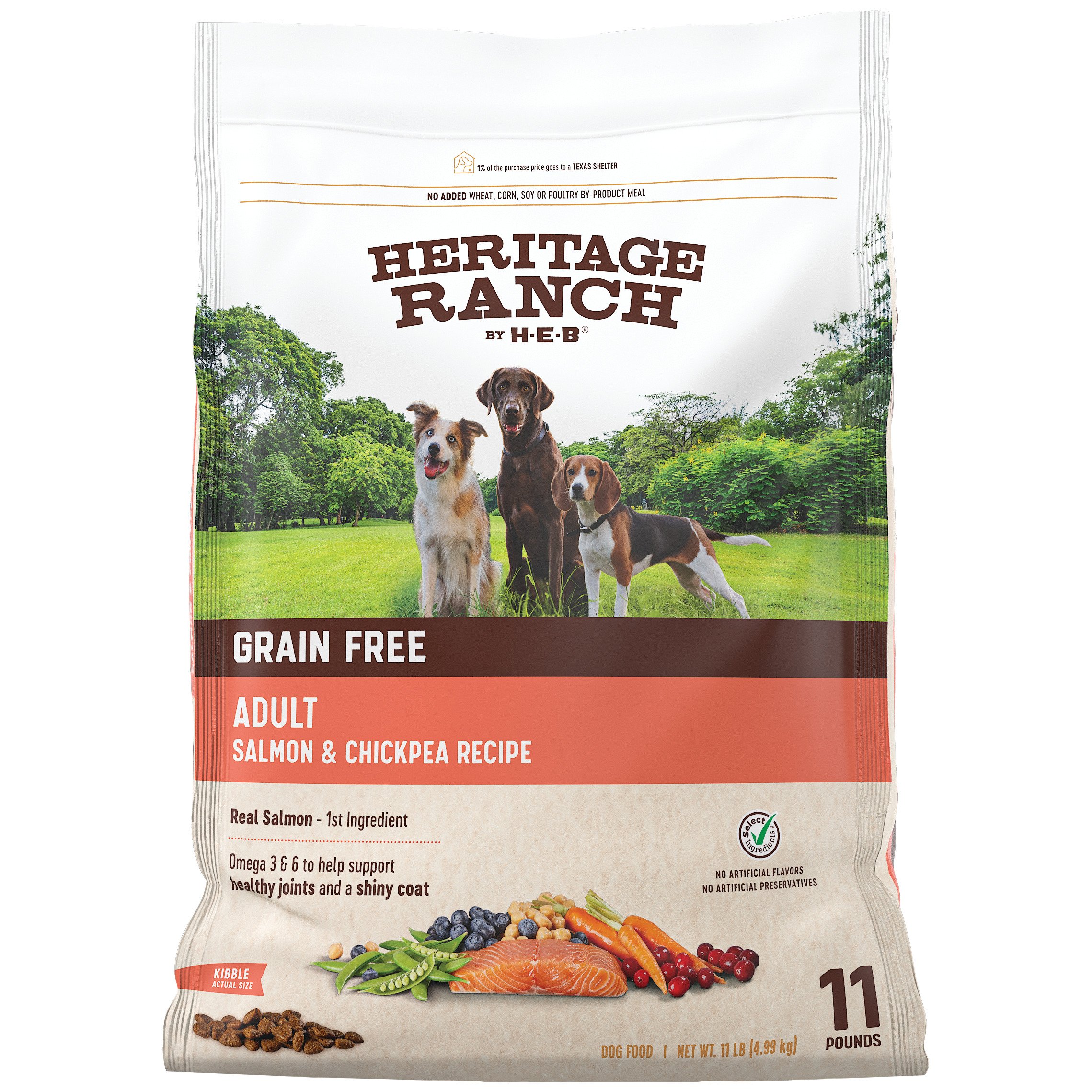 Heritage Ranch by H-E-B Grain Free Salmon & Chickpea Recipe Dry Dog