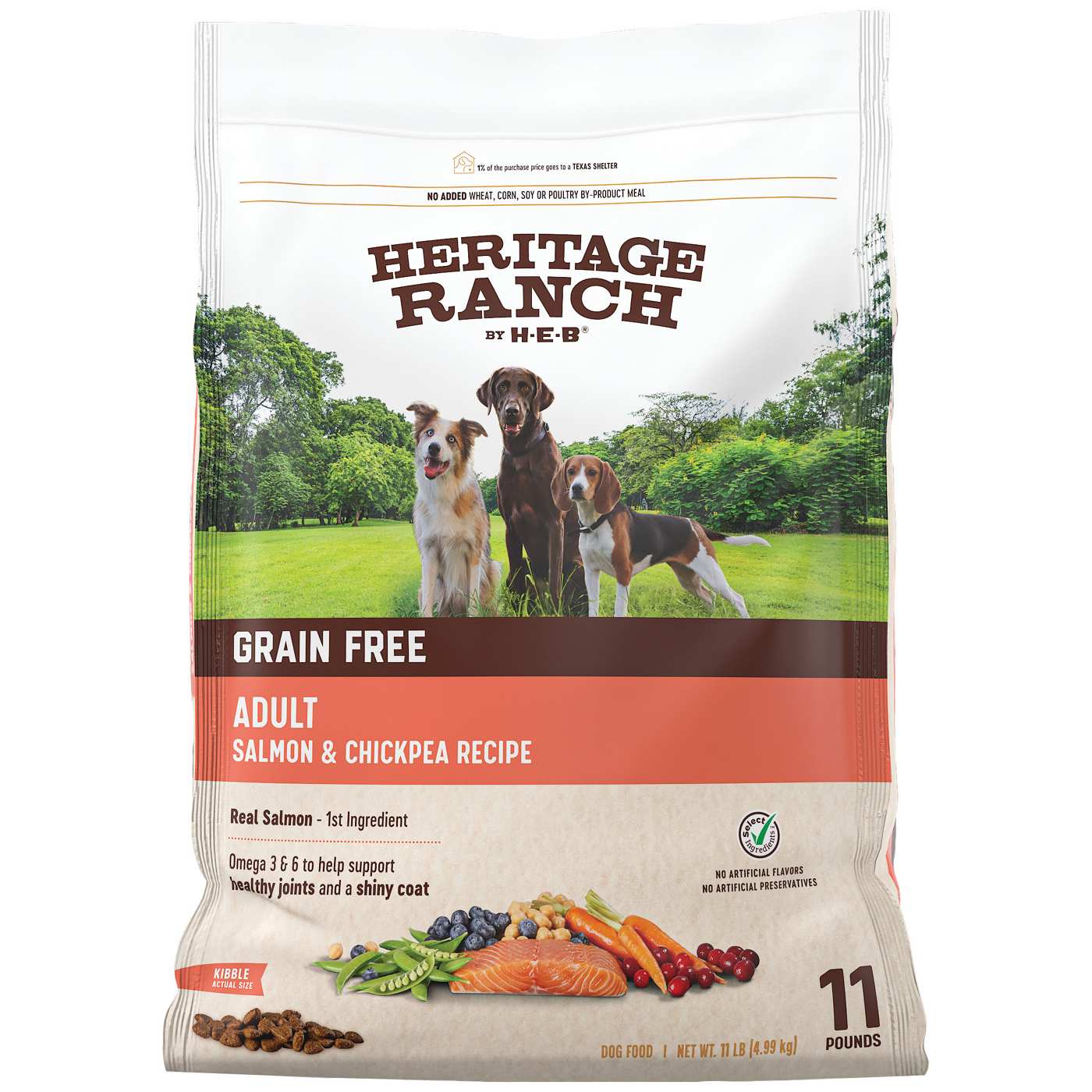 Heritage Ranch by H-E-B Adult Grain-Free Dry Dog Food - Salmon & Chickpea; image 1 of 2