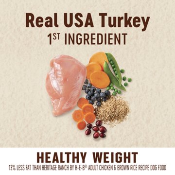 Heritage Ranch by H-E-B Adult Healthy Weight Dry Dog Food - Turkey & Brown Rice
