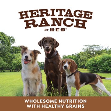 Heritage Ranch by H-E-B Adult Dry Dog Food - Chicken & Brown Rice, 15 lbs