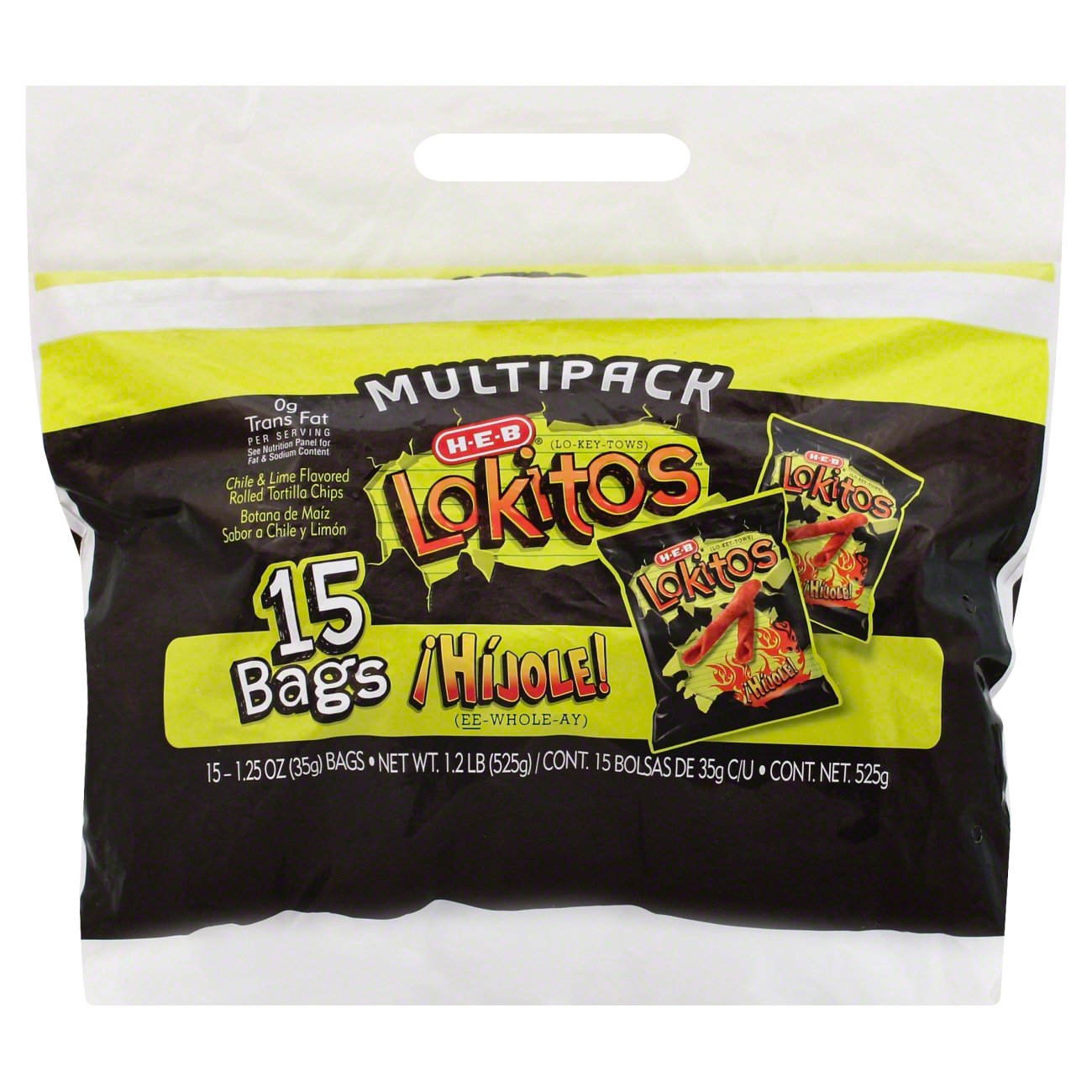 H E B Lokitos Hijole Chile Lime Flavored Rolled Tortilla Chips Multipack Shop Chips At H E B