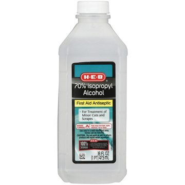 H-E-B Isopropyl Alcohol First Aid Antiseptic – 70%, 16 oz