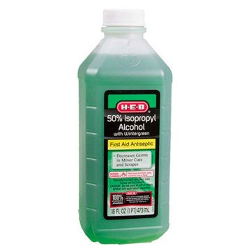 H-E-B 50% Wintergreen Isopropyl Alcohol, 16 oz