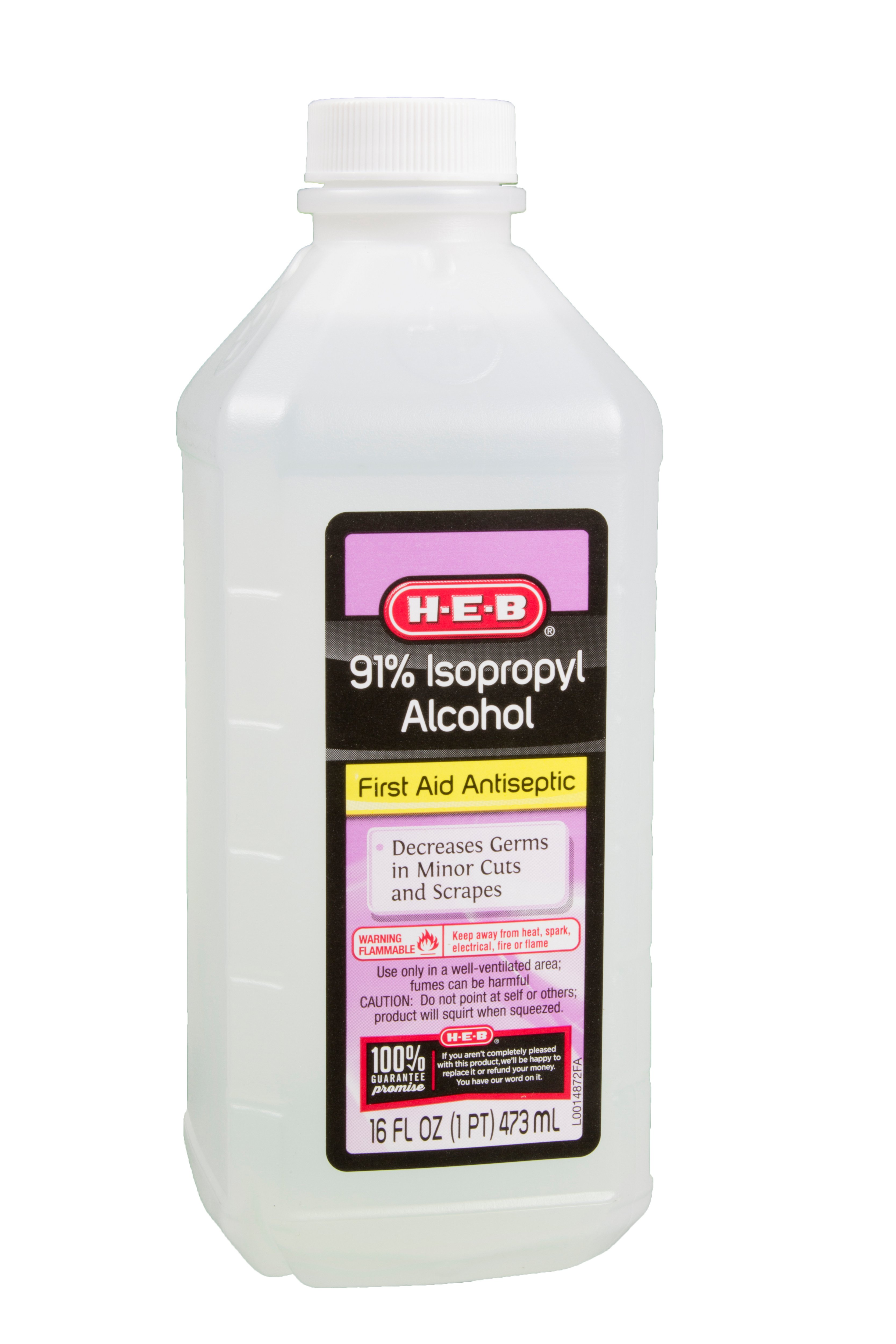 H-E-B Isopropyl Alcohol First Aid Antiseptic – 91%