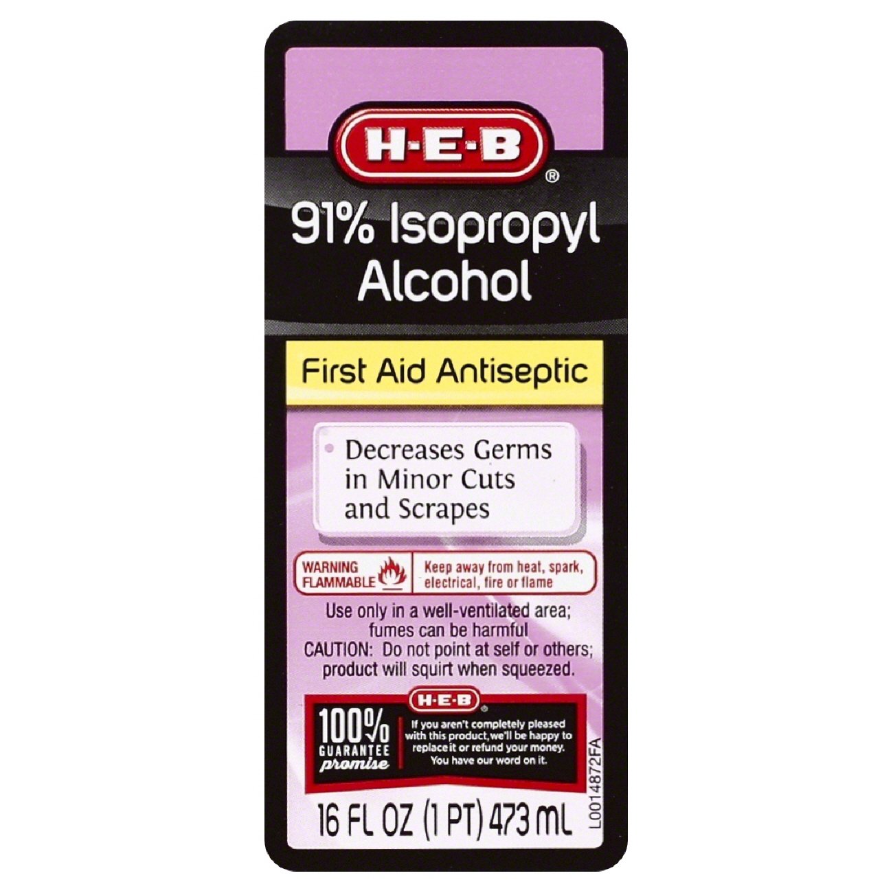 H-E-B 50% Wintergreen Isopropyl Alcohol