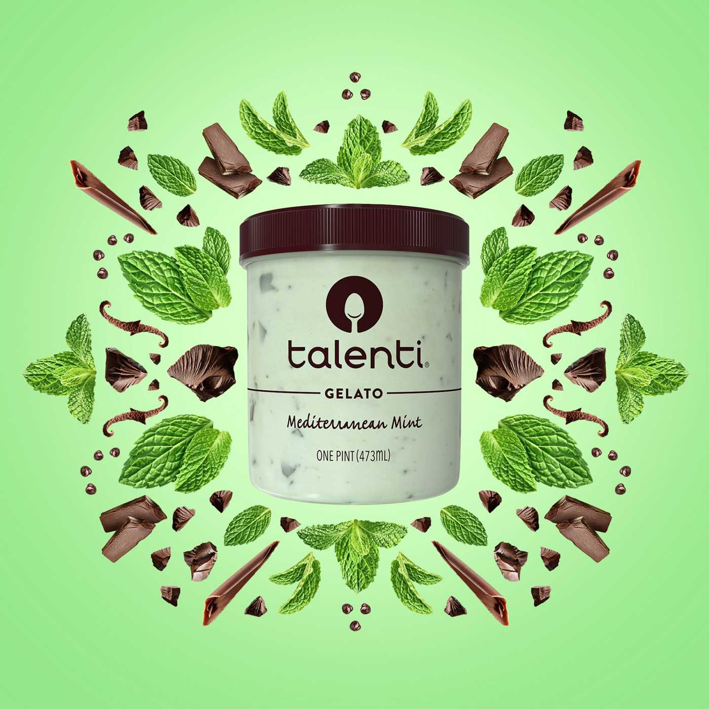 Talenti Mediterranean Mint Gelato; image 4 of 7