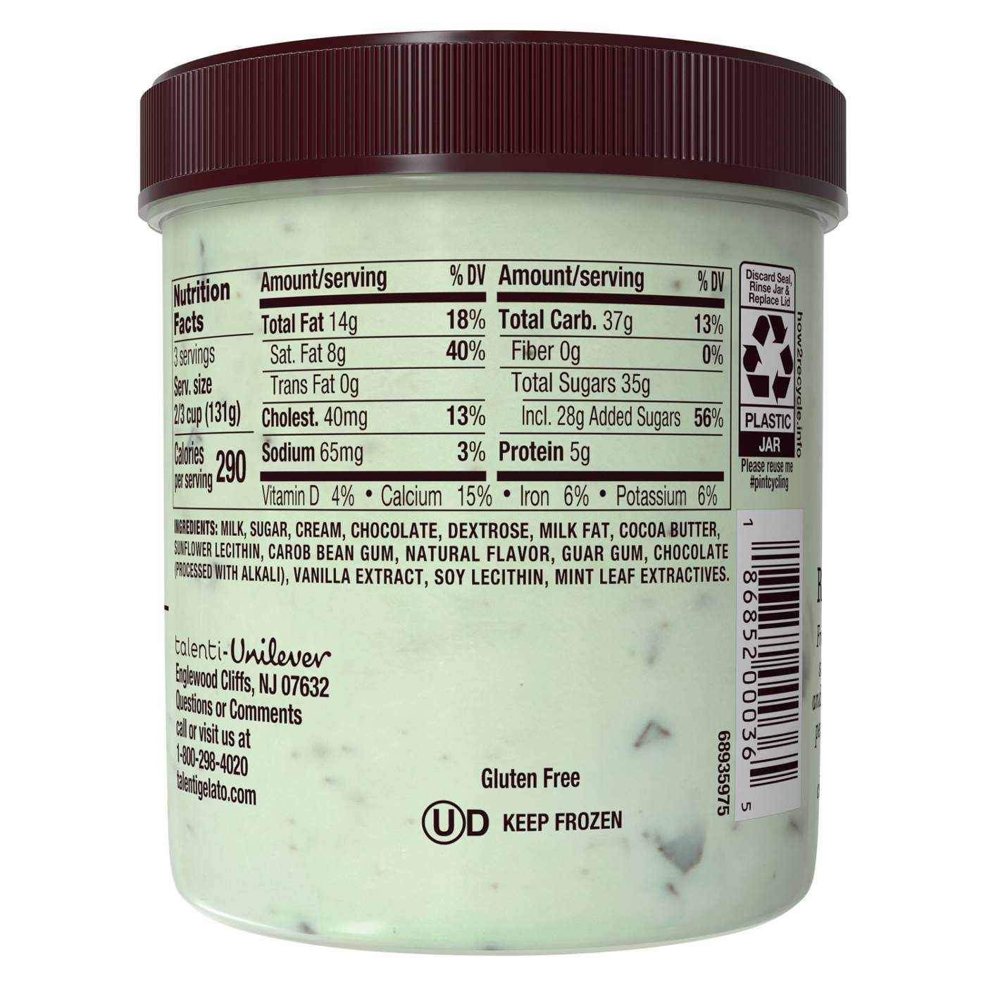 Talenti Mediterranean Mint Gelato; image 5 of 7