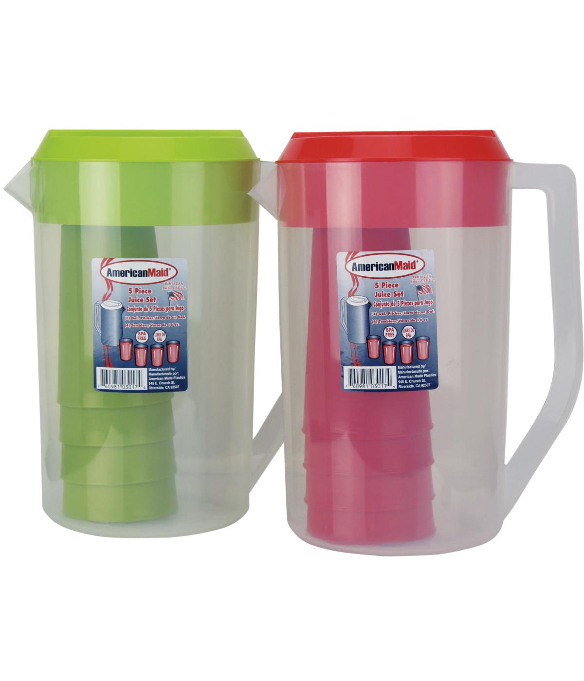 American Maid Juice Set with Tumblers Assorted Colors; image 5 of 6