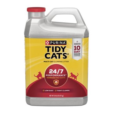 Tidy Cats Purina Clumping 24/7 Performance Multi Cat Litter, 20 lb