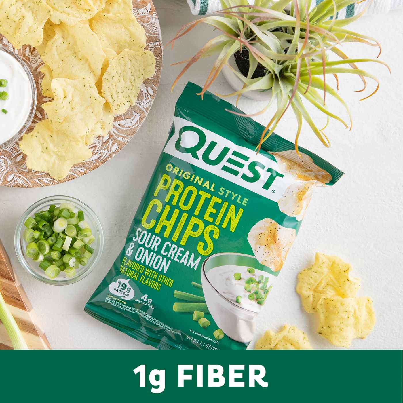 Quest 19g Protein Chips - Sour Cream & Onion; image 2 of 3