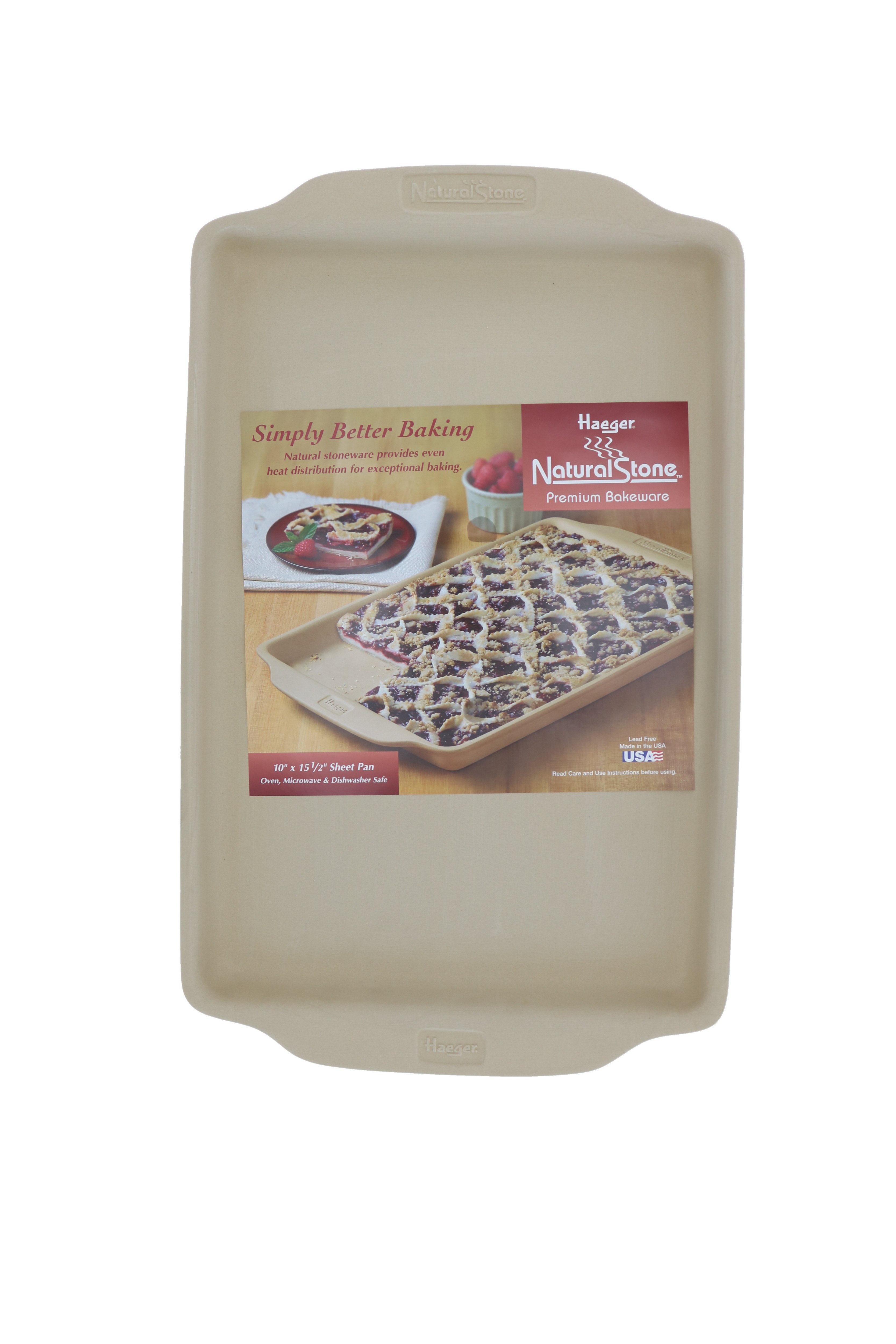 Haeger Natural Stone Square Baking Pan 9 X 9