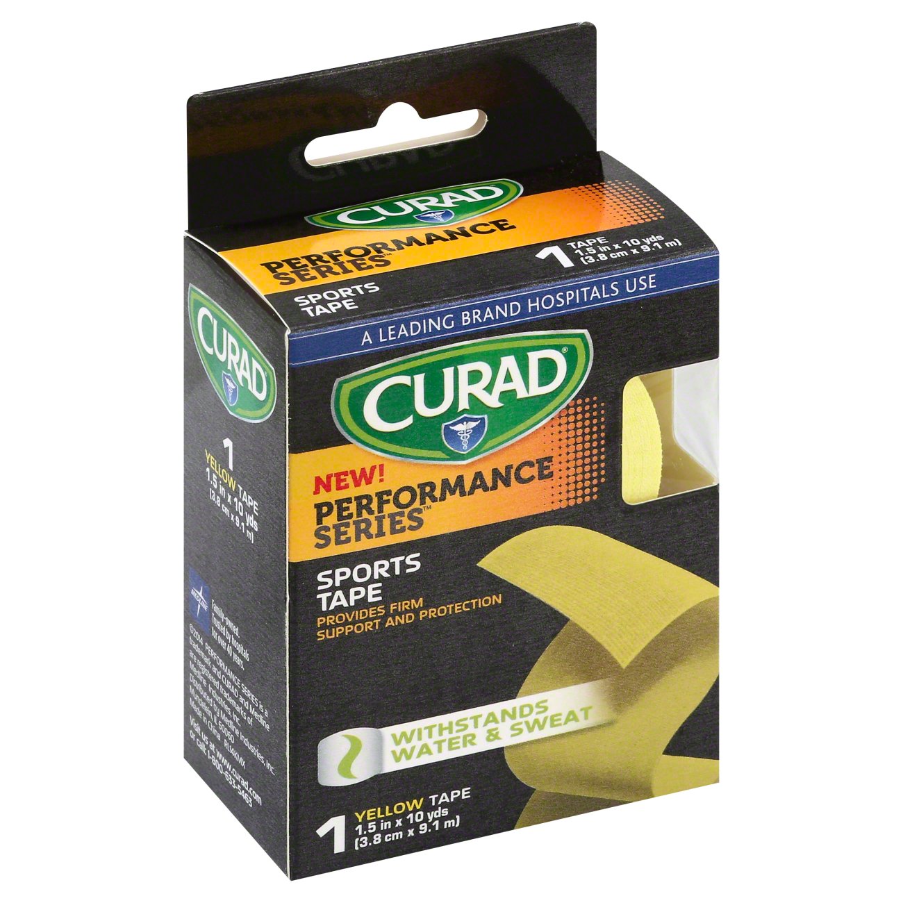 Curad Performance Series Athletic Tape, Yellow Shop Bandages & Gauze
