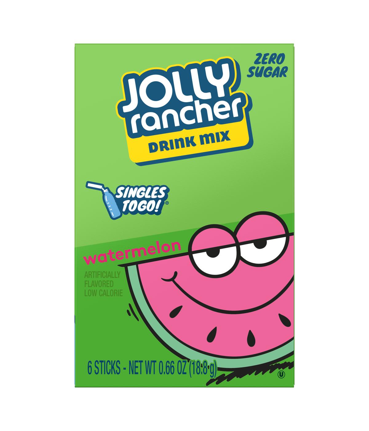 Jolly Rancher Singles-To-Go Sugar Free Drink Mix – Watermelon; image 1 of 4