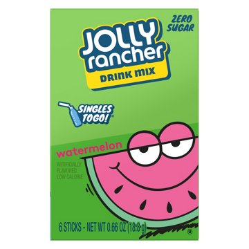 Jolly Rancher Singles-To-Go Sugar Free Drink Mix – Watermelon, 6 ct