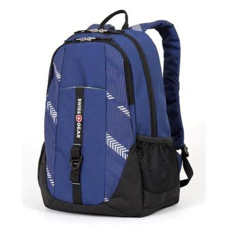 Swiss Gear Navy Latitude Track Print Backpack - Shop Backpacks at