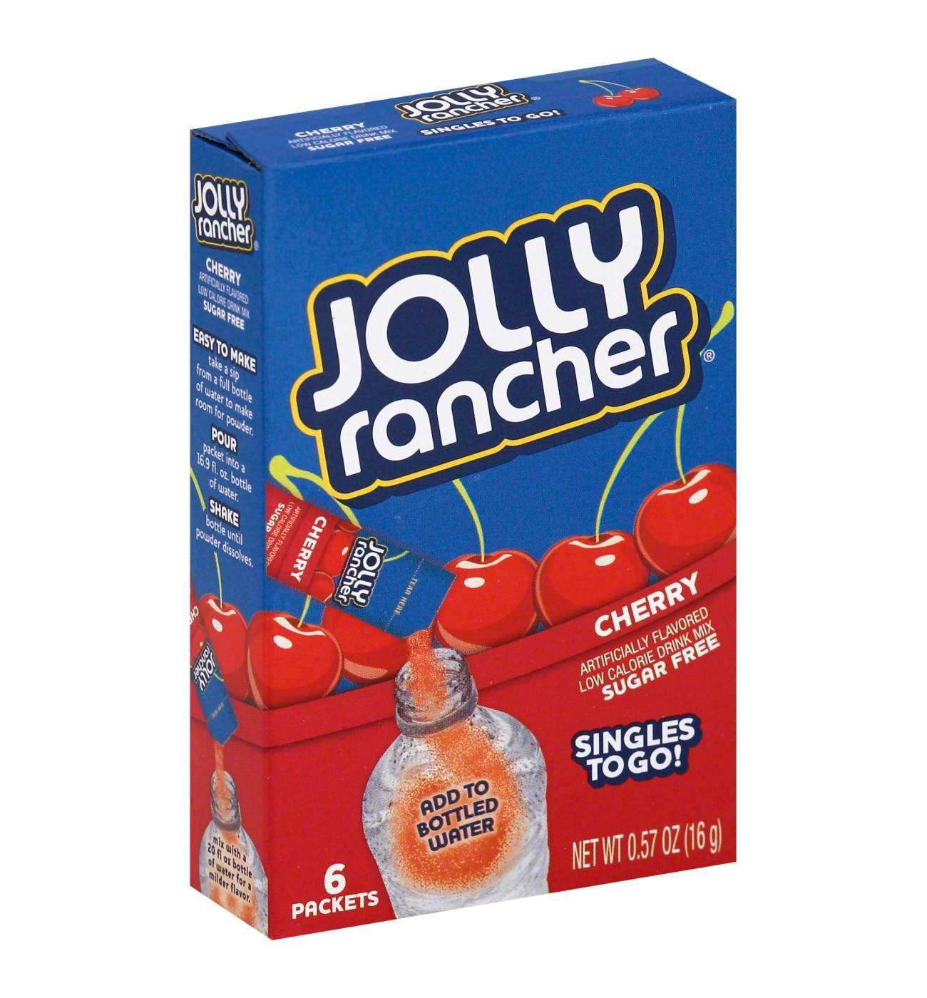 Jolly Rancher Cherry Drink Mix Singles to Go; image 1 of 2