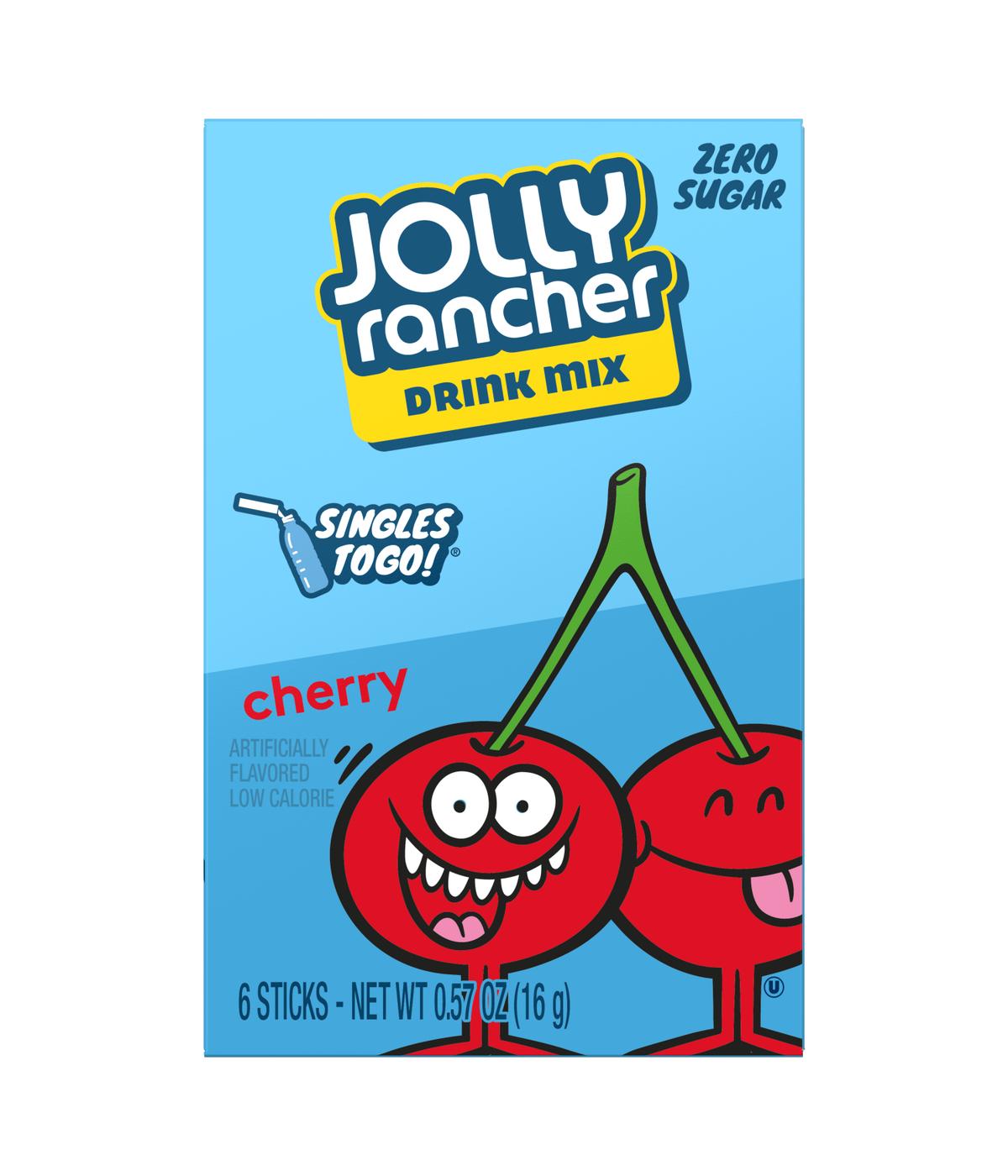 Jolly Rancher Singles-To-Go Sugar Free Drink Mix – Cherry - Shop Mixes \u0026  flavor enhancers at H-E-B, image size:1200x1200