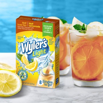 Wyler's Light Singles to Go! Drink Sticks - Half Iced Tea/Half Lemonade, 8 ct