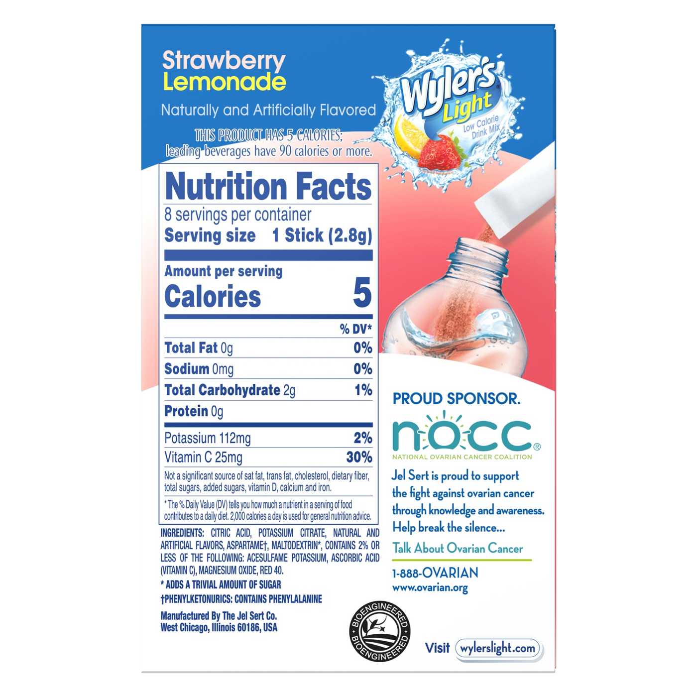 Wyler's Light Singles to Go! Strawberry Lemonade Drink Mix; image 3 of 3