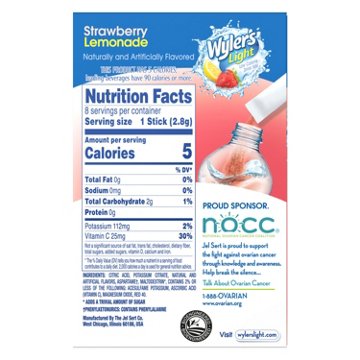 Wyler's Light Singles to Go! Strawberry Lemonade Drink Mix, 8 ct