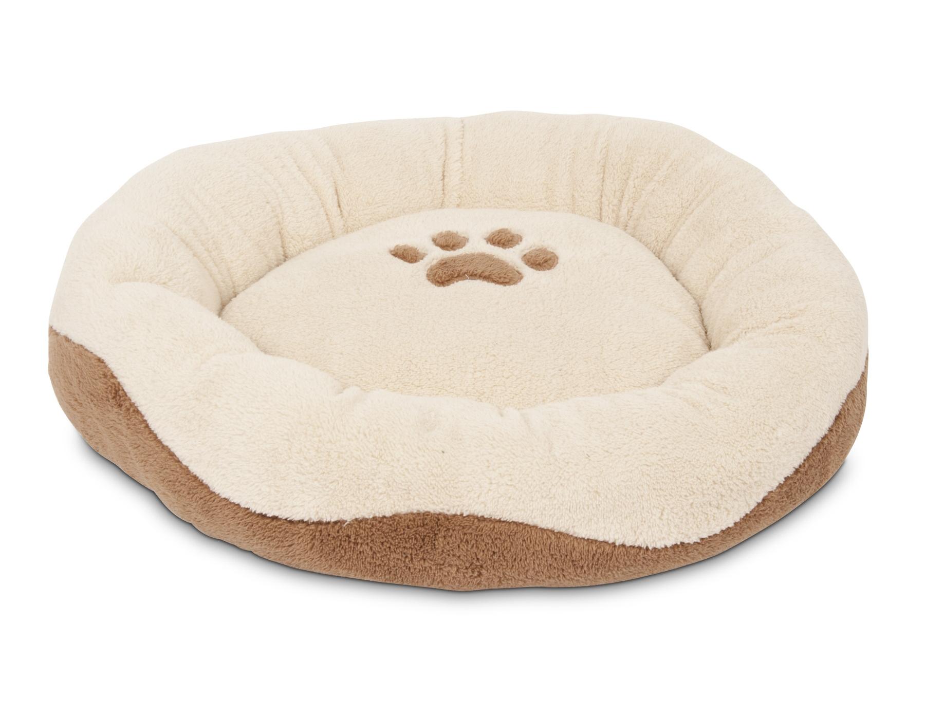 Aspen Pet 22" Round Pet Bed with Paw Applique - Colors May Vary - Shop Beds at H-E-B