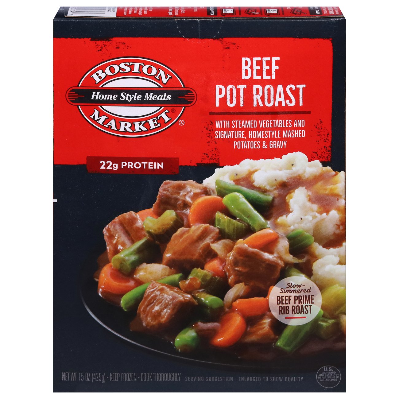Boston Market 22g Protein Beef Pot Roast Frozen Meal Shop Entrees