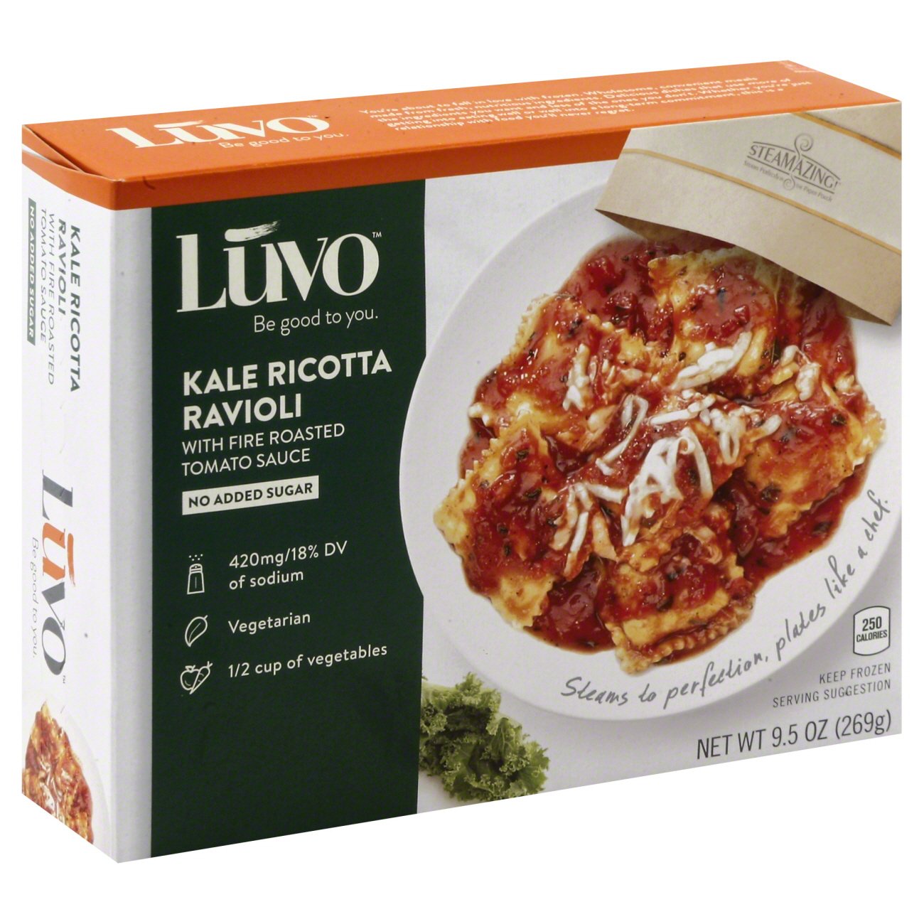 Luvo Kale Ricotta Ravioli With Fire Roasted Tomato Sauce, 9.5 oz ...