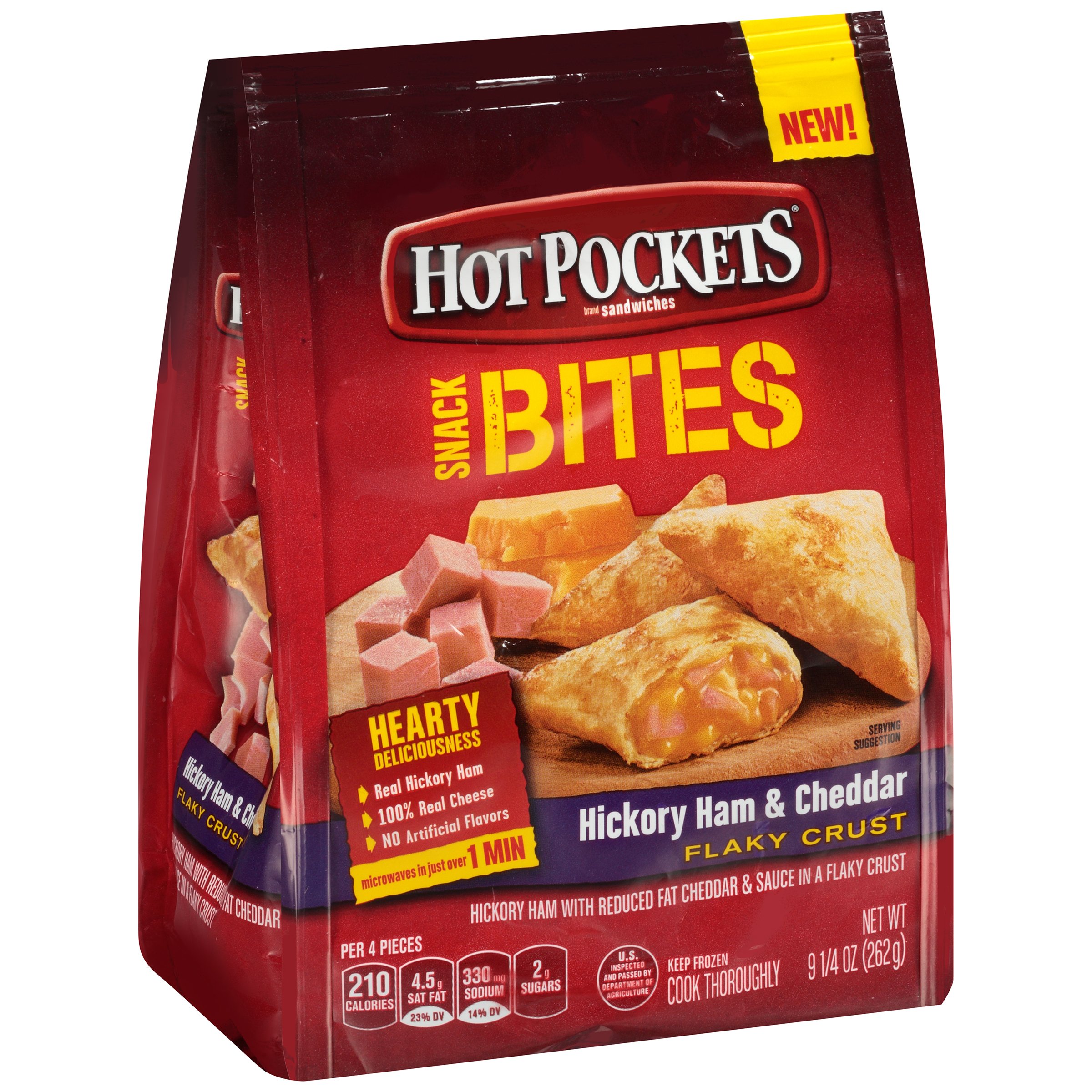 Hot Pockets Snack Bites Hickory Ham Cheddar Shop Meals Sides At H E B