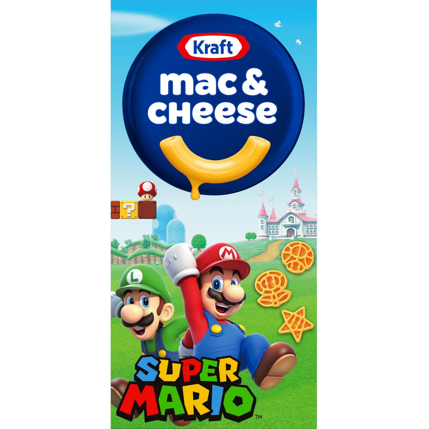 Kraft Mac & Cheese Macaroni and Cheese Dinner with Super Mario Power-Up Pasta Shapes; image 1 of 5