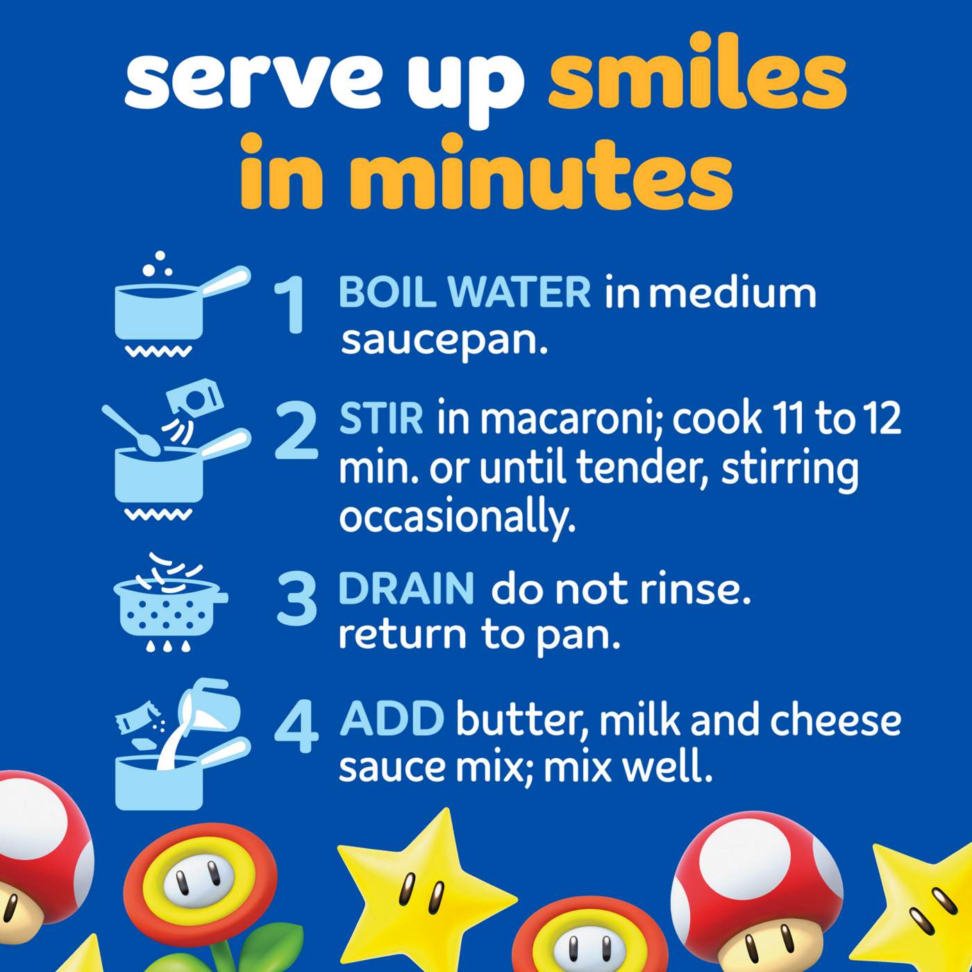 Kraft Mac & Cheese Macaroni and Cheese Dinner with Super Mario Power-Up Pasta Shapes; image 2 of 5