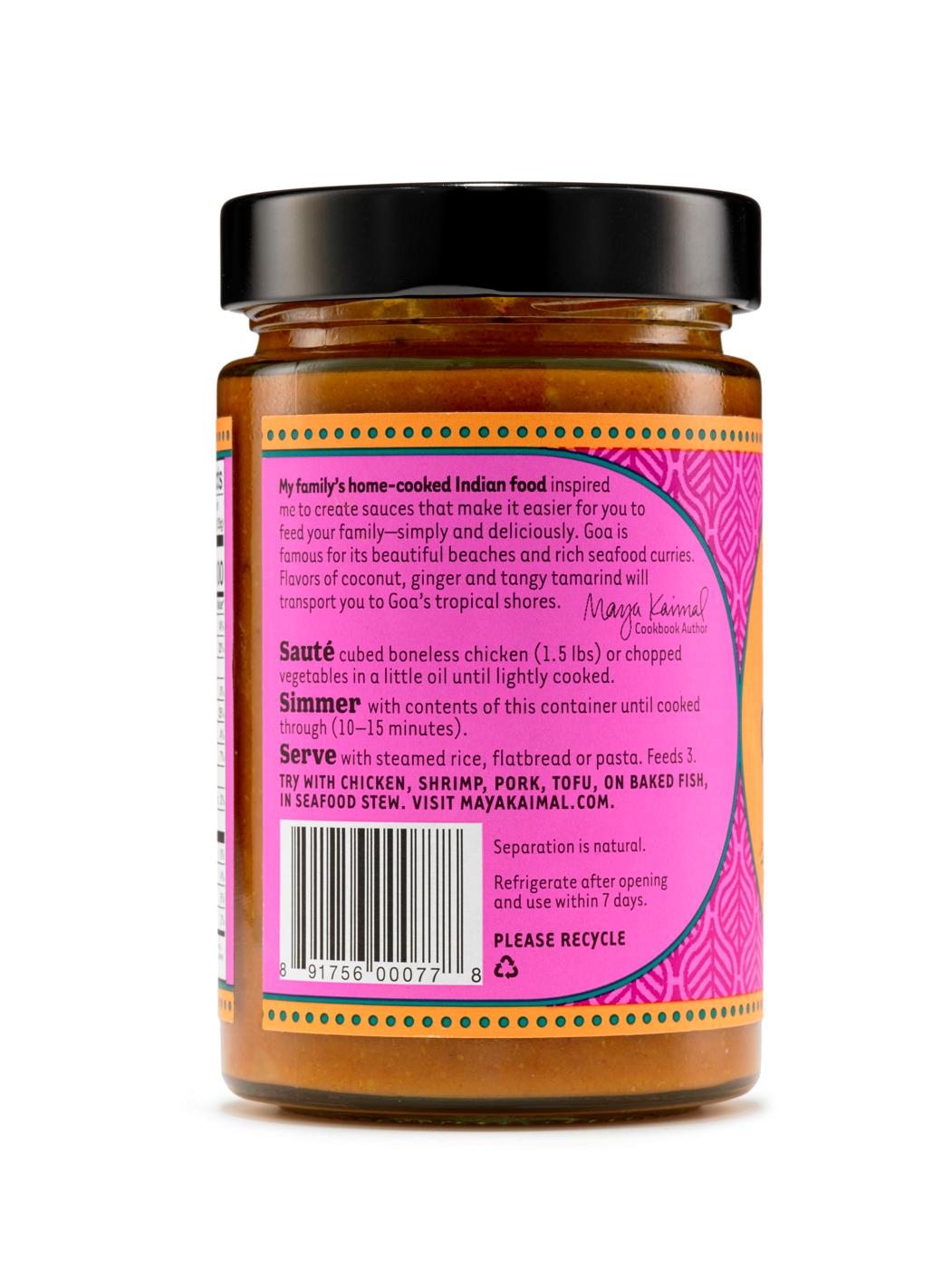 Maya Kaimal Goan Coconut Indian Simmer Sauce; image 6 of 6