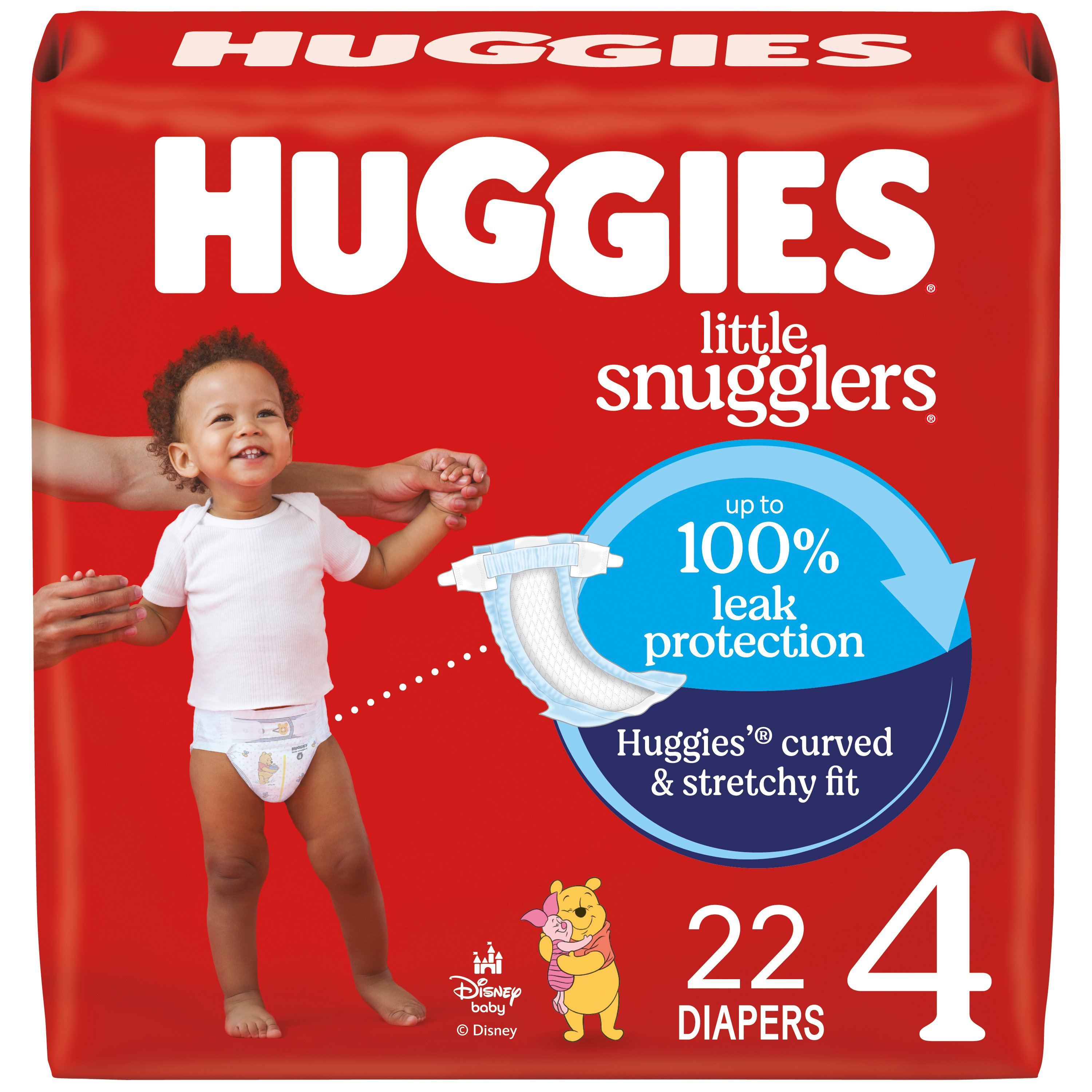 Pampers Pure Protection Hypoallergenic Diapers Size 4 22 Count