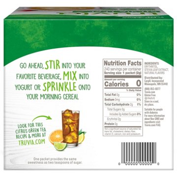 Truvia Calorie-Free Stevia Leaf Sweetener Packets, 240 ct