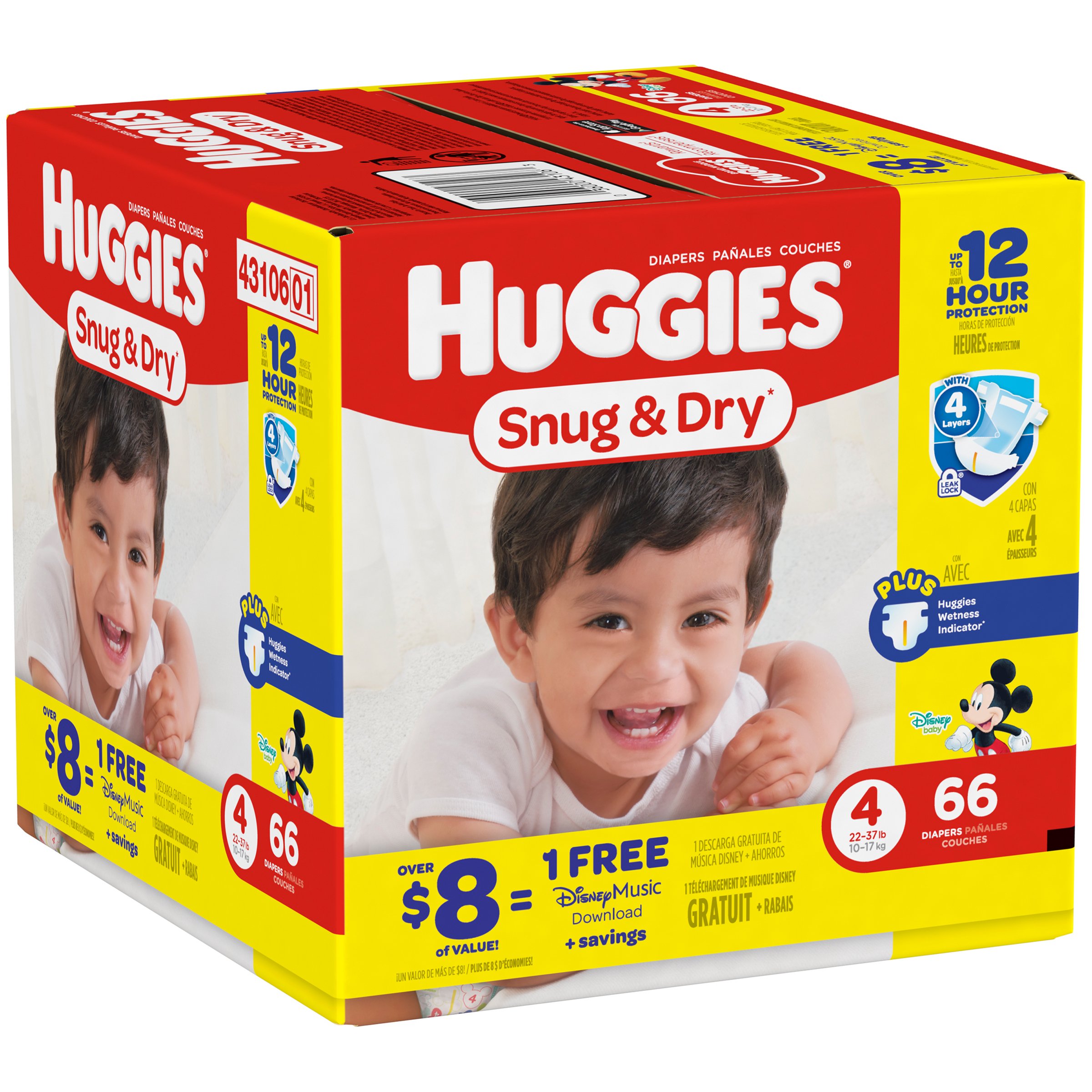 Huggies Snug & Dry Diapers 66 ct Shop Diapers at HEB