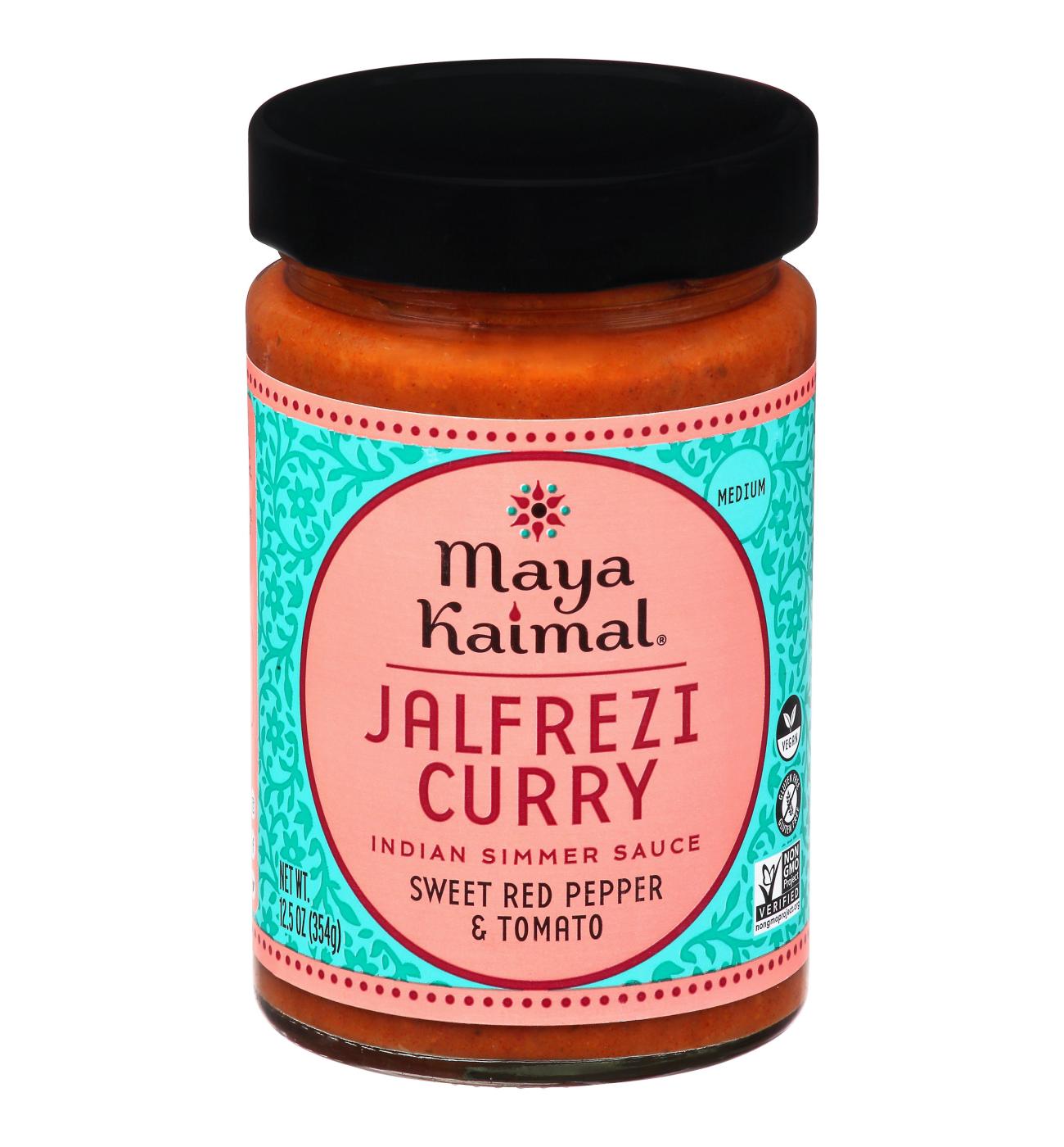 Maya Kaimal Jalfrezi Curry Indian Simmer Sauce - Shop Cooking sauces at ...