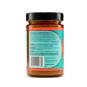 Maya Kaimal Jalfrezi Curry Indian Simmer Sauce, 12.5 oz