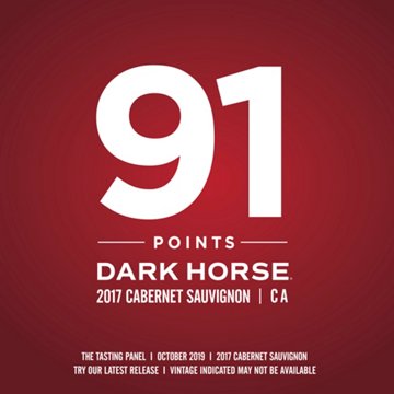 Dark Horse Cabernet Sauvignon California Red Wine, 750 mL
