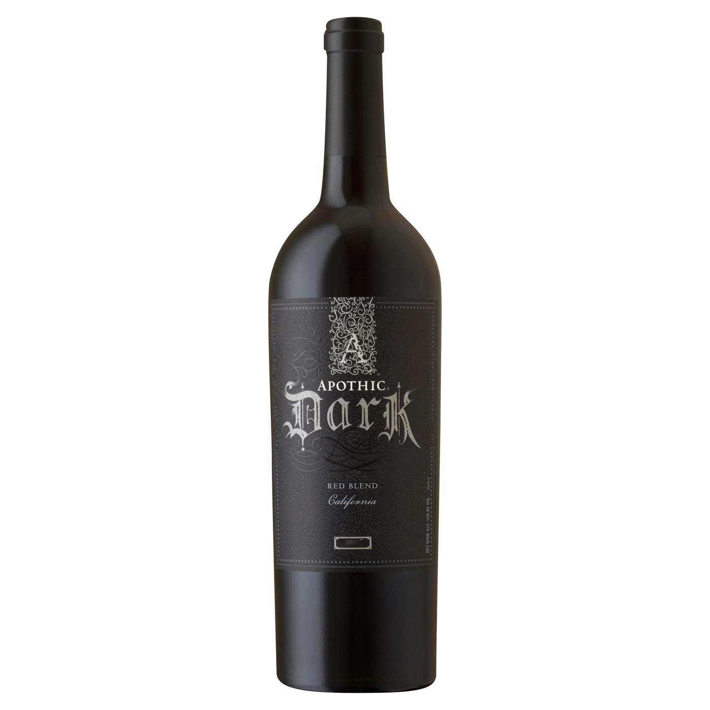 Apothic Dark Red Blend Red Wine 750ml; image 1 of 2