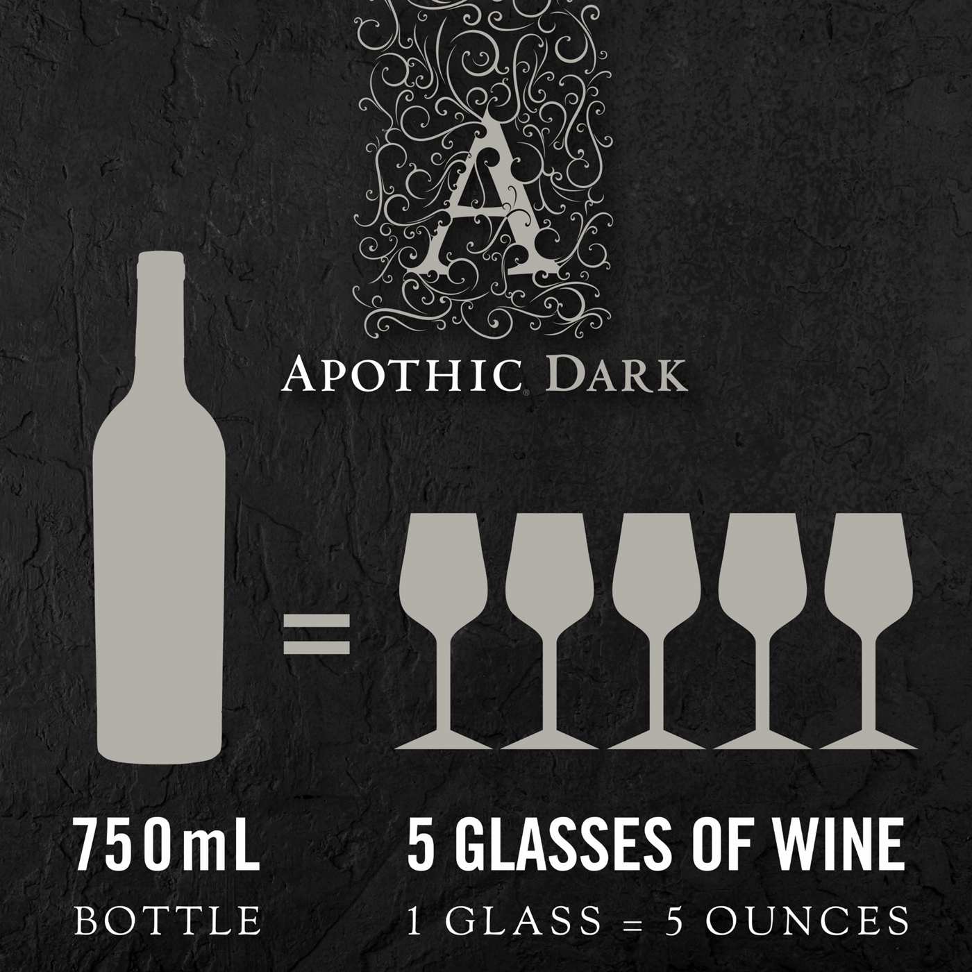 Apothic Dark Red Blend Red Wine 750ml; image 2 of 3