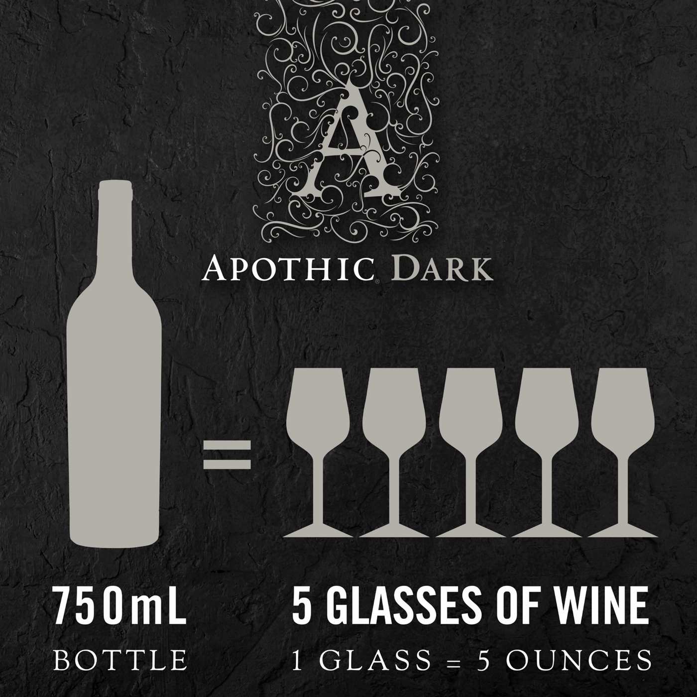 Apothic Dark Red Blend Red Wine 750ml; image 2 of 2