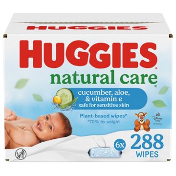 Huggies Baby Wipes - Cucumber, Aloe and Vitamin E Scented, 6 pk, 288 ct