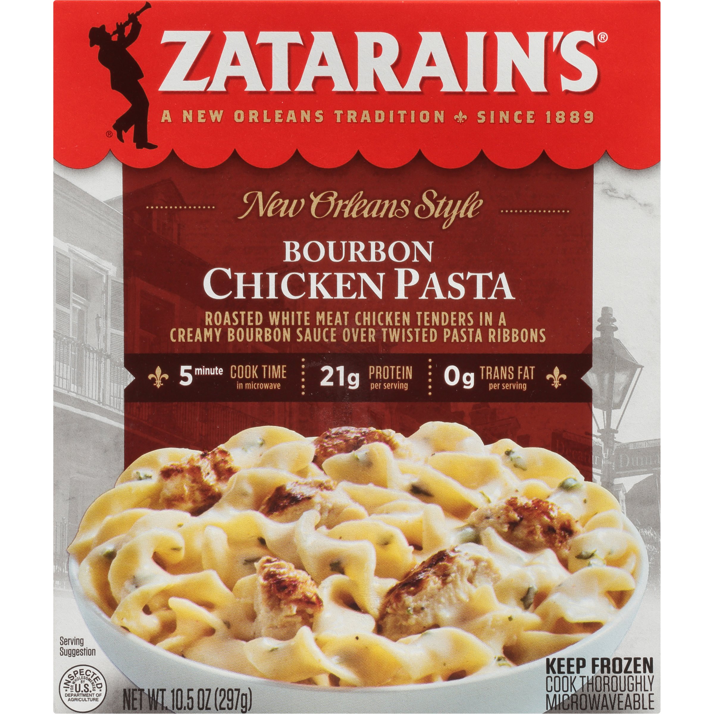 Zatarain's Bourbon Chicken Pasta Frozen Meal Shop Entrees & Sides at