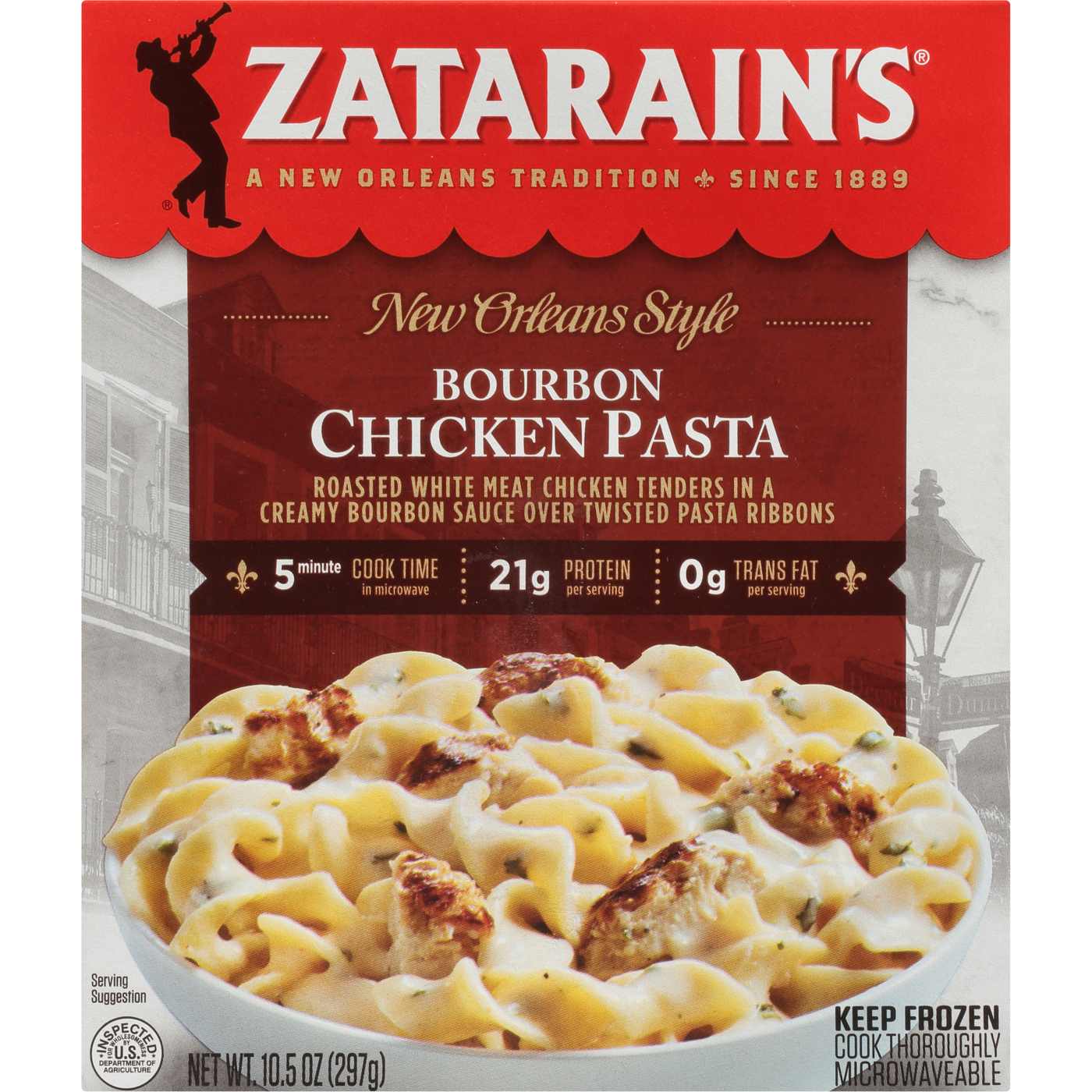 Zatarain's Bourbon Chicken Pasta Frozen Meal Shop Entrees & sides at