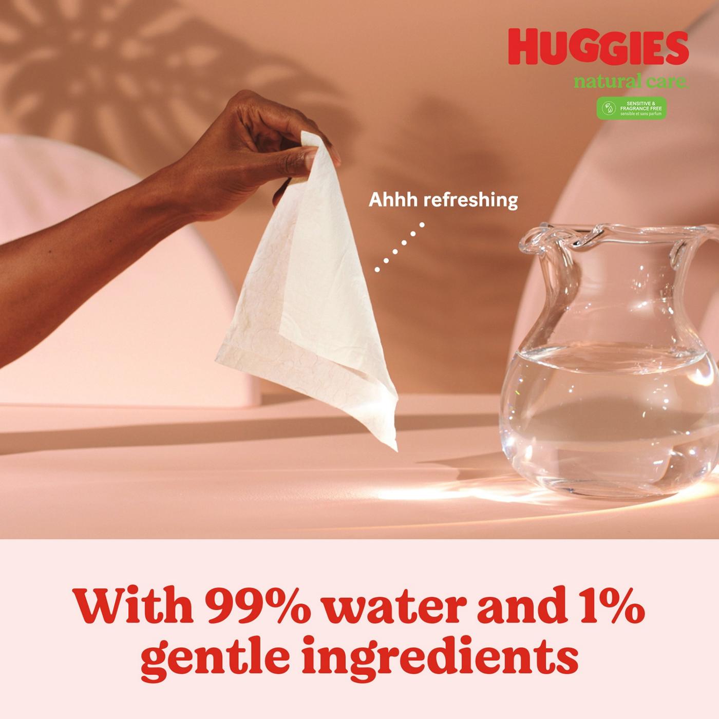 Huggies Natural Care Sensitive & Fragrance Free Baby Wipes 3 Pk; image 5 of 8