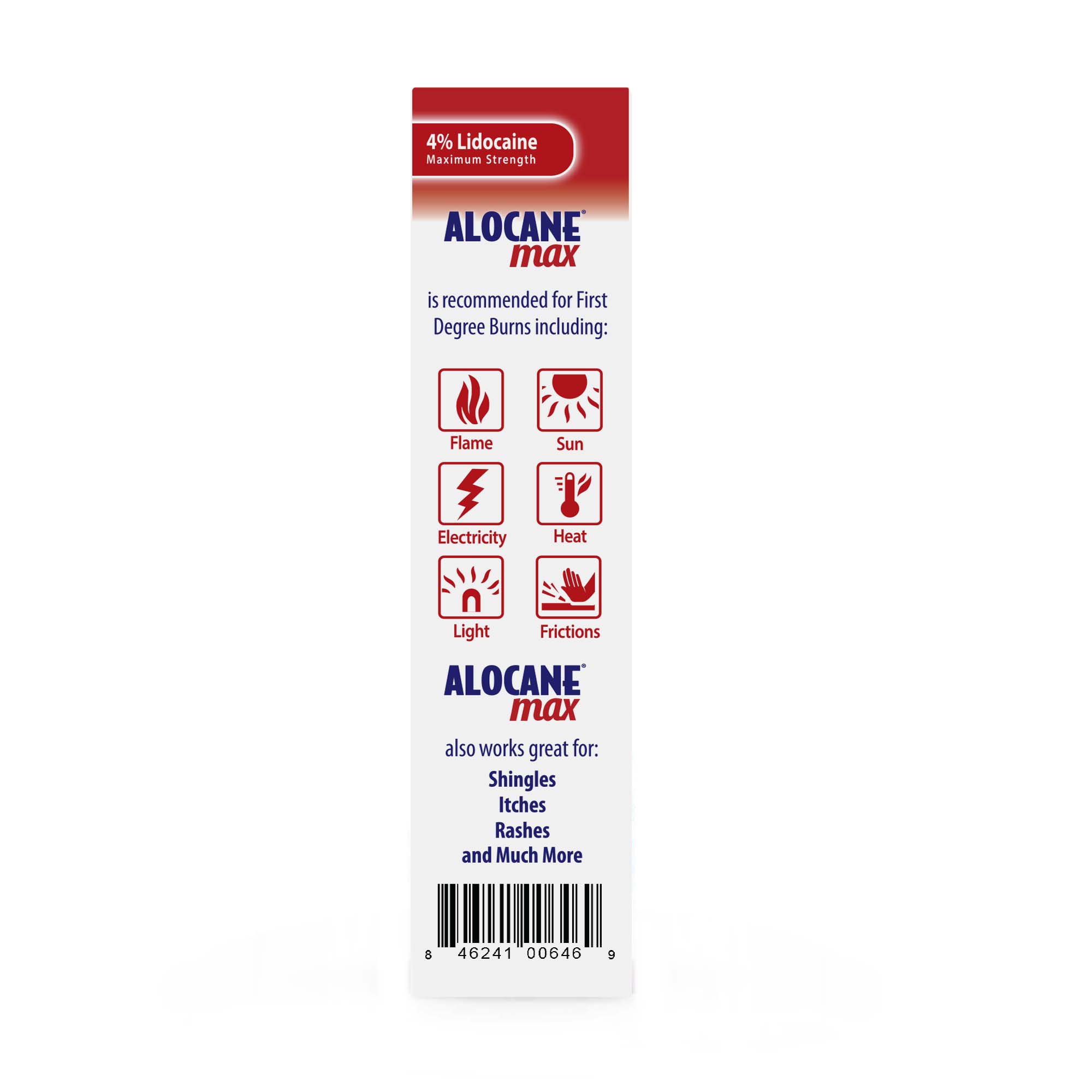 Alocane Max Emergency Burn Gel with Antiseptic - Maximum Strength